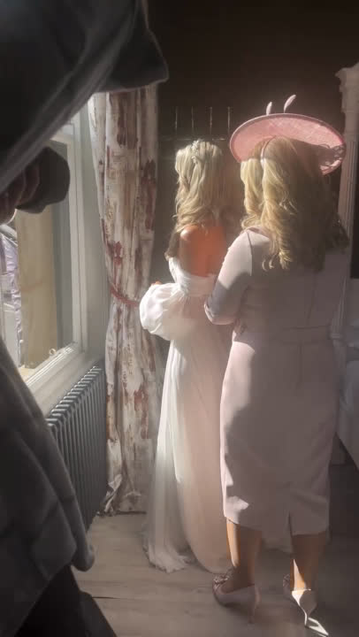 Watch clips of a beautiful bride getting ready in a floaty, fairytale-like wedding dress. This video captures a modern yet classic bridal aesthetic, perfect for inspiration for North East UK brides seeking timeless elegance on their special day